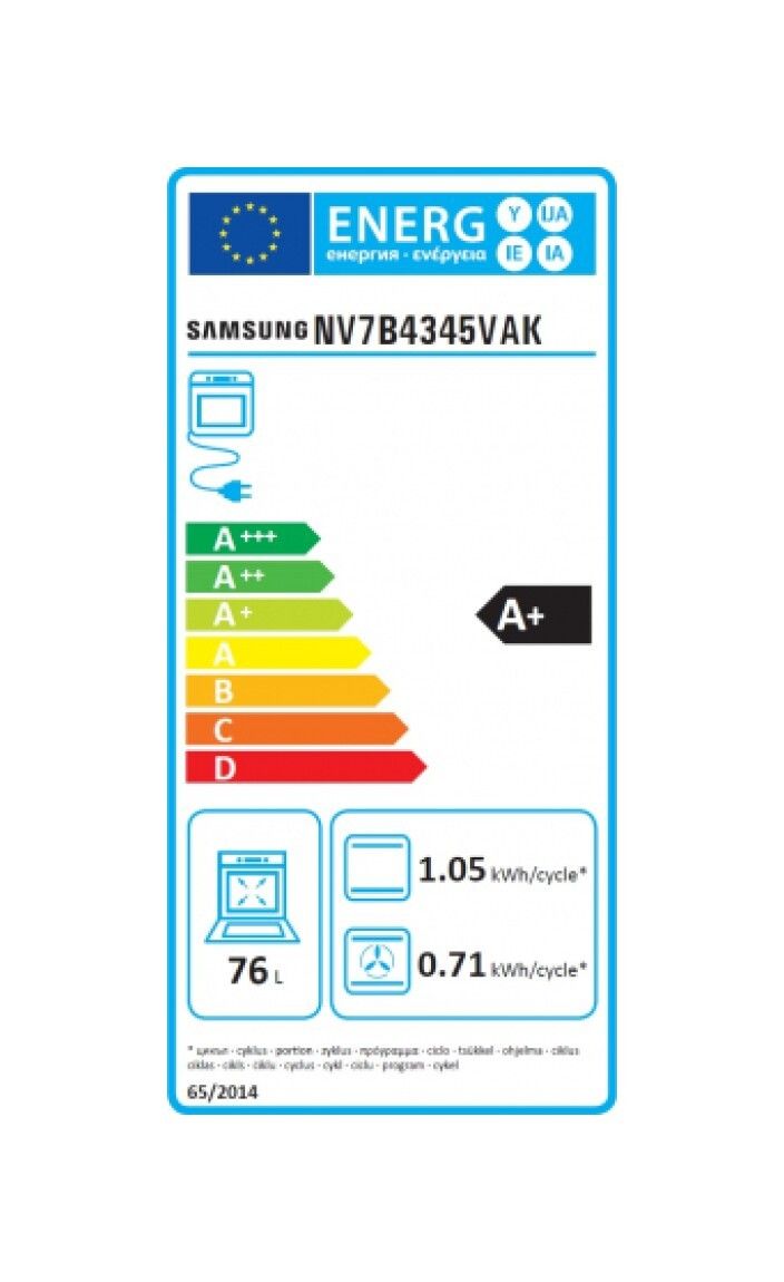 orkaitė Samsung NV7B4345VAK/U2 orkaitė Samsung NV7B4345VAK/U2