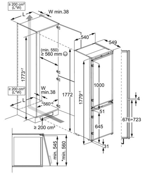 Šaldytuvas ELECTROLUX E8MNCD18S Šaldytuvas ELECTROLUX E8MNCD18S