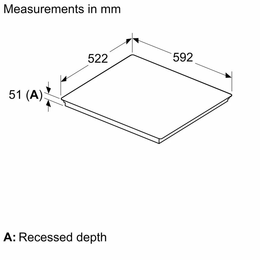 Įmontuojama indukcinė kaitlentė Bosch PVS631HC1E Įmontuojama indukcinė kaitlentė Bosch PVS631HC1E