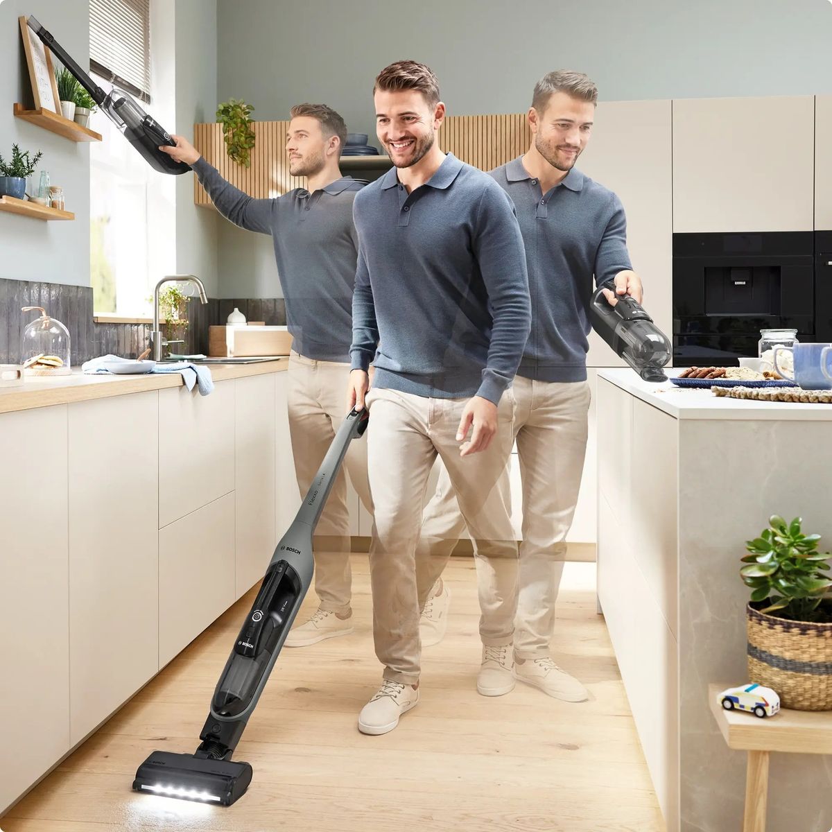 Belaidis dulkių siurblys Bosch Serija 4, Flexxo 28 Vmax, BHH4GN28, Grafito
