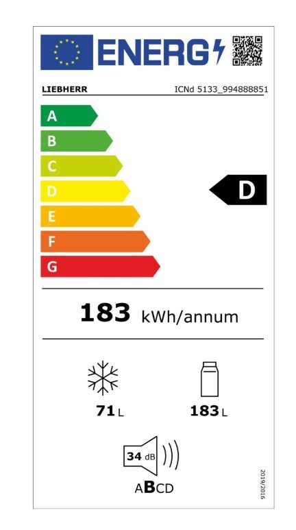 Įmontuojamas šaldytuvas Liebherr ICNd 5133 Plus NoFrost