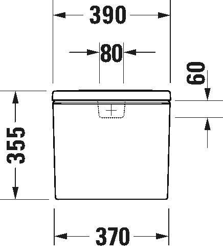 Bakelis pastatomam klozetui Duravit Durastyle, baltas, 0941100005