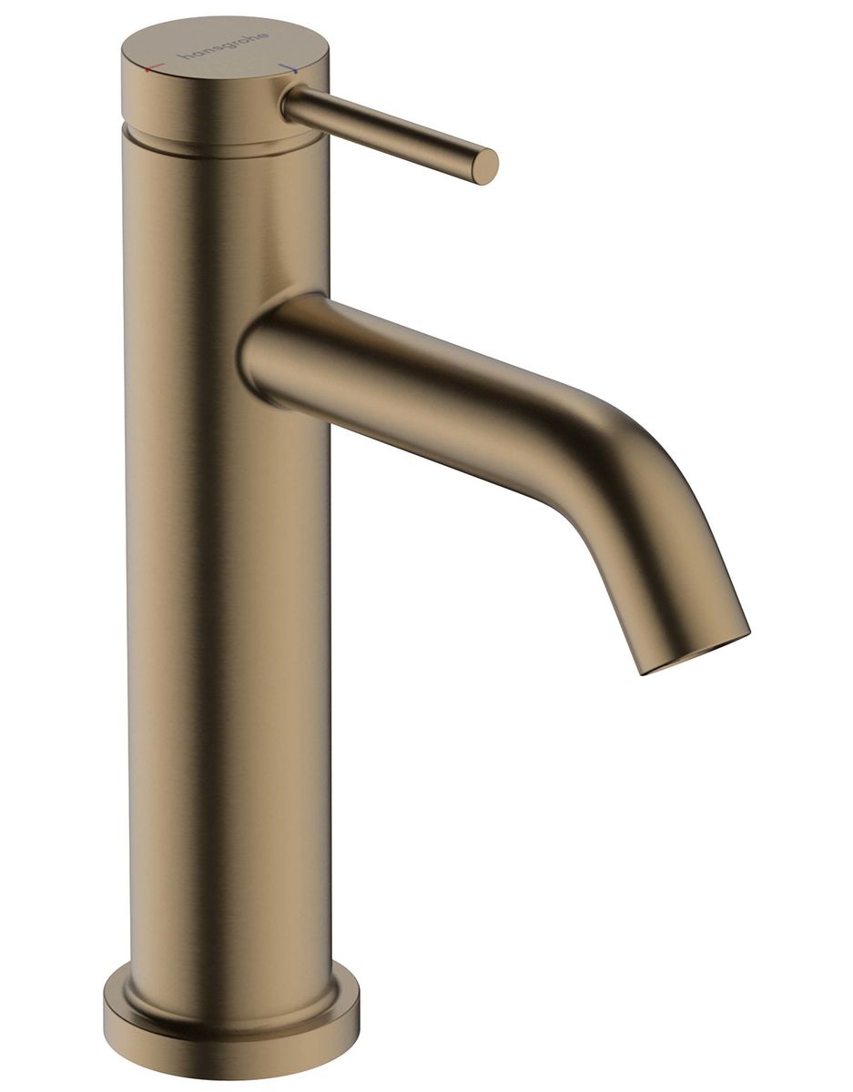 Praustuvo maišytuvas Hansgrohe Tecturis S 110 su dugno vožtuvu, šlifuota bronza, 73314140