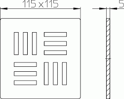 Dizaininės grotelės HL3124