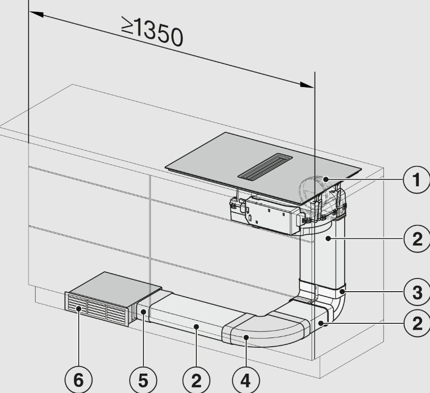 Indukcinė kaitlentė su integruotu garų surinkėju Miele KMA 7876-1 FL MattFinish