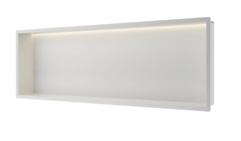 Įleidžiama sieninė lentyna Balneo Wall Box LED nerūdijančiojo plieno sp., 30x90x10 cm, B0101010109-3 Įleidžiama sieninė lentyna Balneo Wall Box LED nerūdijančiojo plieno sp., 30x90x10 cm, B0101010109-3