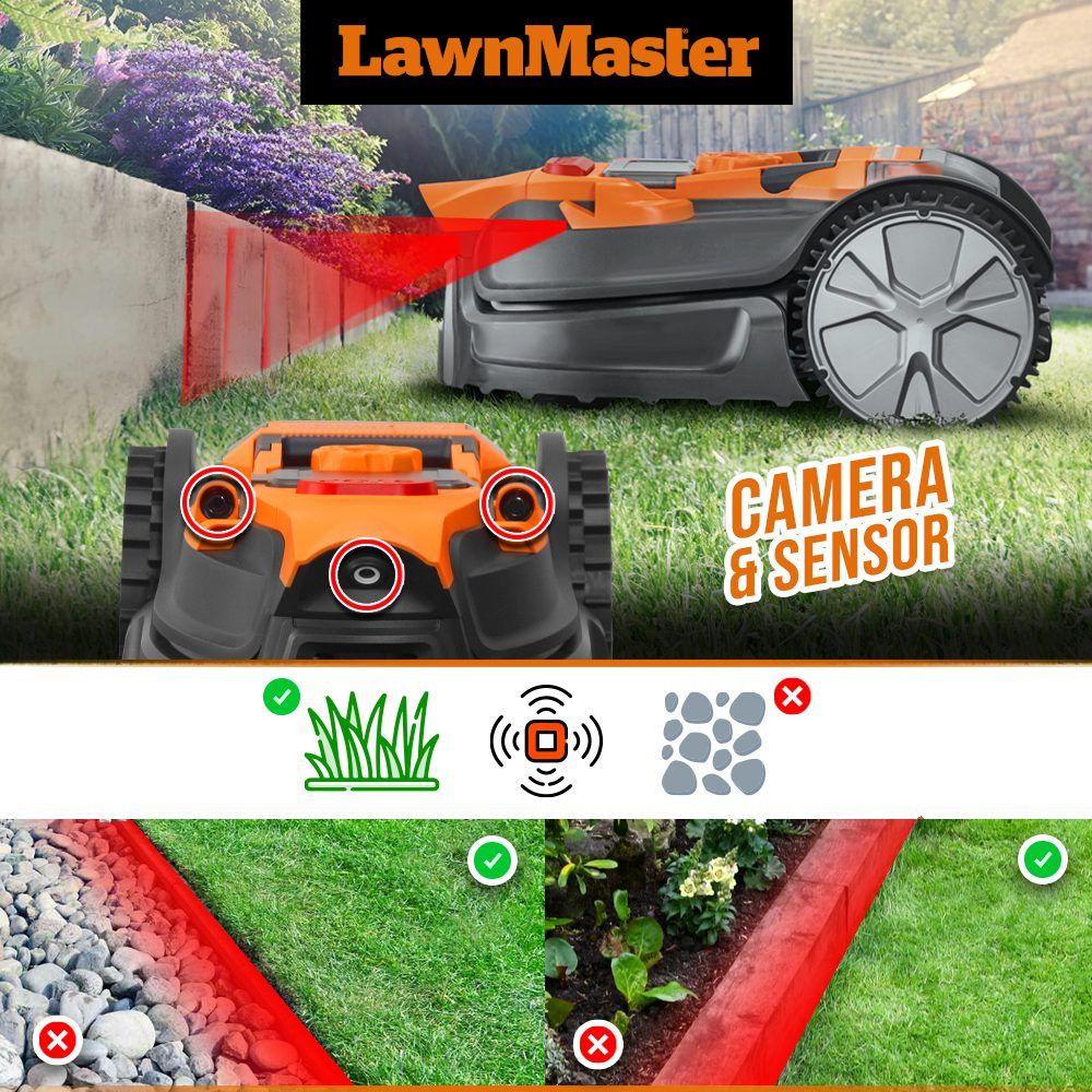 Belaidis vejos robotas Lawnmaster VBRM20D, 24V, 4 Ah, 800 m2 Belaidis vejos robotas Lawnmaster VBRM20D, 24V, 4 Ah, 800 m2