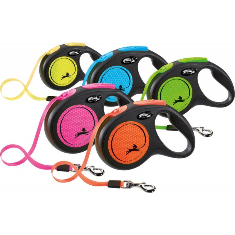 FLEXI New Neon Tape žalias pavadėlis S-5m iki 15kg, C5055289