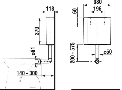Plastikinis bakelis JIKA MODUL pastatomam unitazui su vaikišku dekoru, šoniniu vandens įvadu, H8937110000001