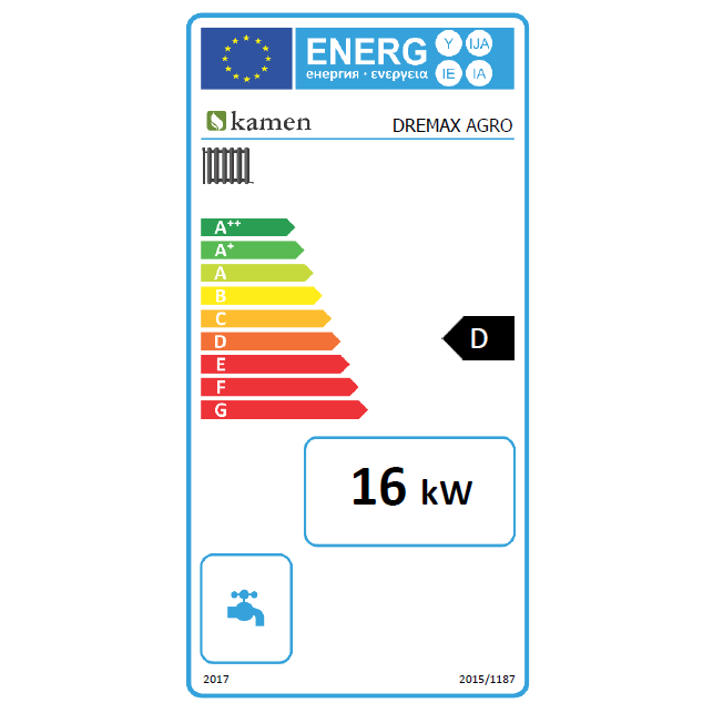 Kieto kuro katilas Kamen DREMAX 16 kW