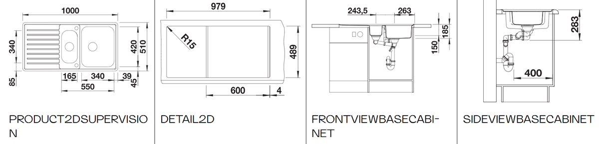 Plieninė plautuvė BLANCO CLASSIC Pro 6 S-IF M.ZUB InFino M.AF