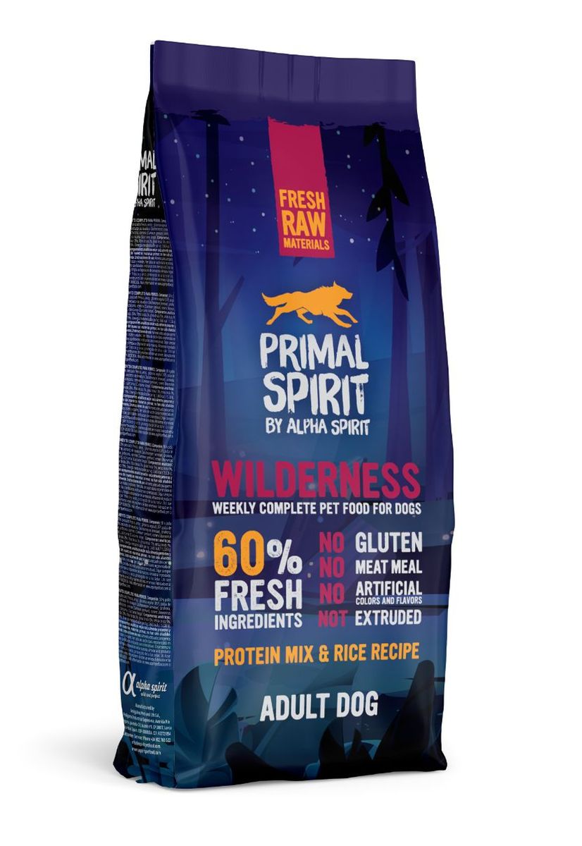 PRIMAL Wilderness Adult Dog drėgnas pašaras šunims 12kg, PRIM0512