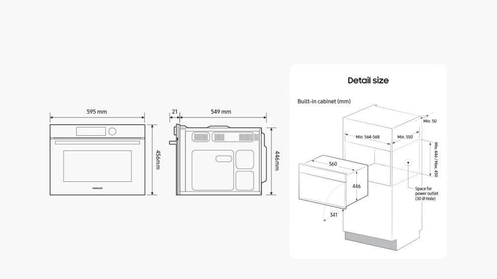 Įmontuojama mikrobangų krosnelė Samsung NQ5B5713GBK Įmontuojama mikrobangų krosnelė Samsung NQ5B5713GBK