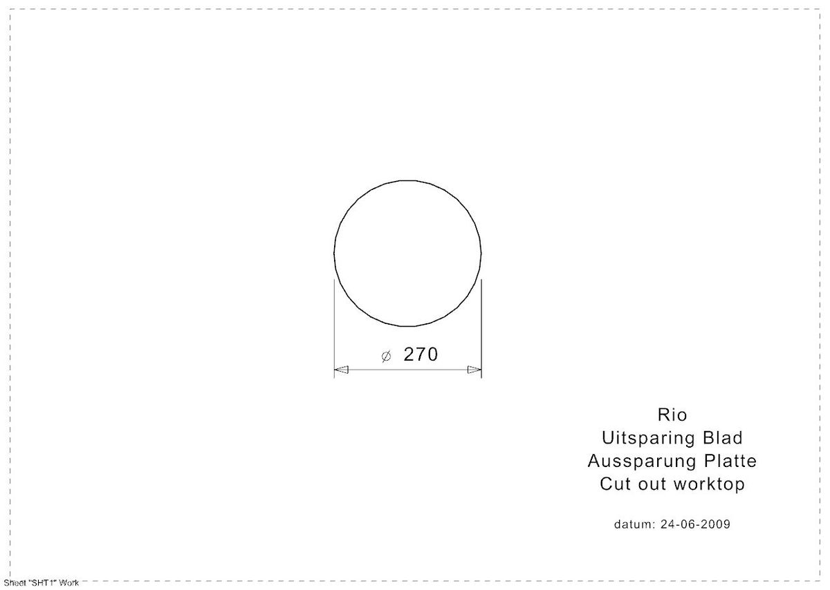 Plieninė plautuvė Reginox Rio, nerūdijantis plienas R00472