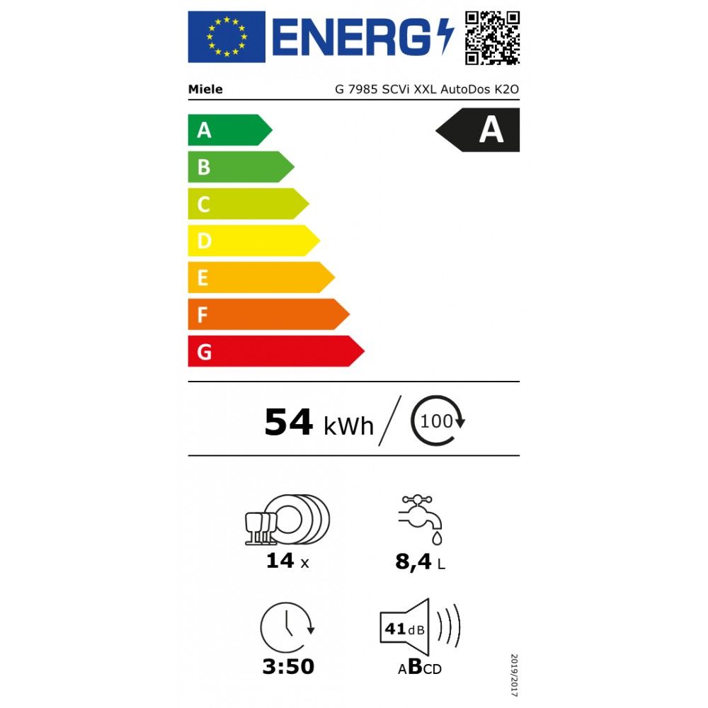 Indaplovė MIELE G 7985 SCVi K2O XXL OSW Indaplovė MIELE G 7985 SCVi K2O XXL OSW