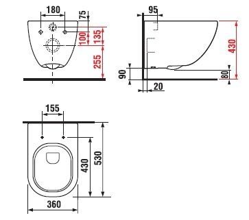 WC pakabinamas MIO, balta su Jika Perla H8207121000001 WC pakabinamas MIO, balta su Jika Perla H8207121000001
