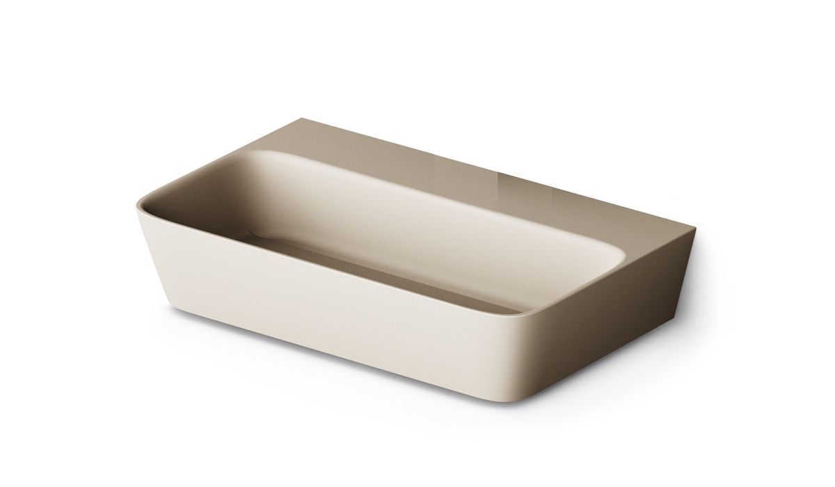 Praustuvas Paa QUADRO SilkSTONE® 70x43 cm caffe latte