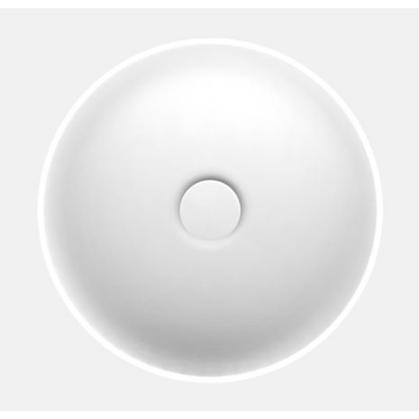 Pastatomas Xonyx™ lieto akmens praustuvas Balteco NEO C ø 41 cm, baltas matinis