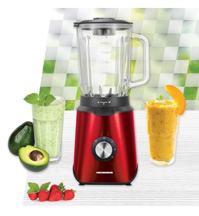 Kokteilinė 1000W, 1.5L HBL-1000RED HEINNER Kokteilinė 1000W, 1.5L HBL-1000RED HEINNER
