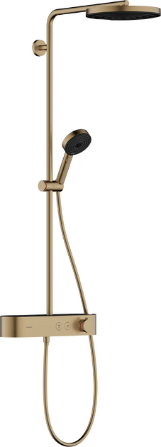 Dušo sistema HANSGROHE Pulsify S 260 1jet su ShowerTablet Select 400 termostatu, šlifuotos bronzos, 24220140 Dušo sistema HANSGROHE Pulsify S 260 1jet su ShowerTablet Select 400 termostatu, šlifuotos bronzos, 24220140