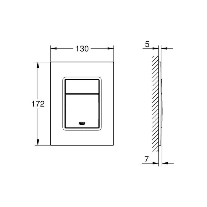 WC mygtukas Skate Cosmopolitan cool sunrise, 37535GL0