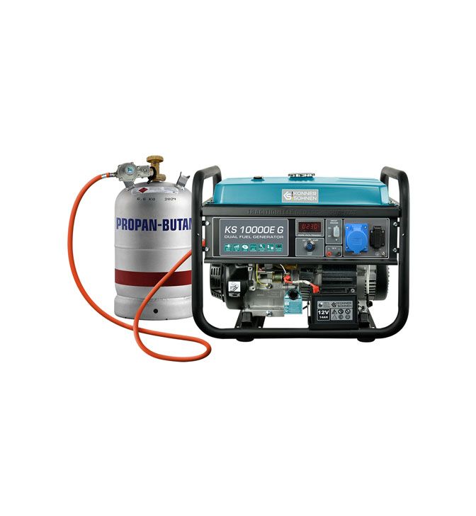 Generatorius benzinas/dujos 8000W, KS 10000E-G, KÖNNER & SÖHNEN
