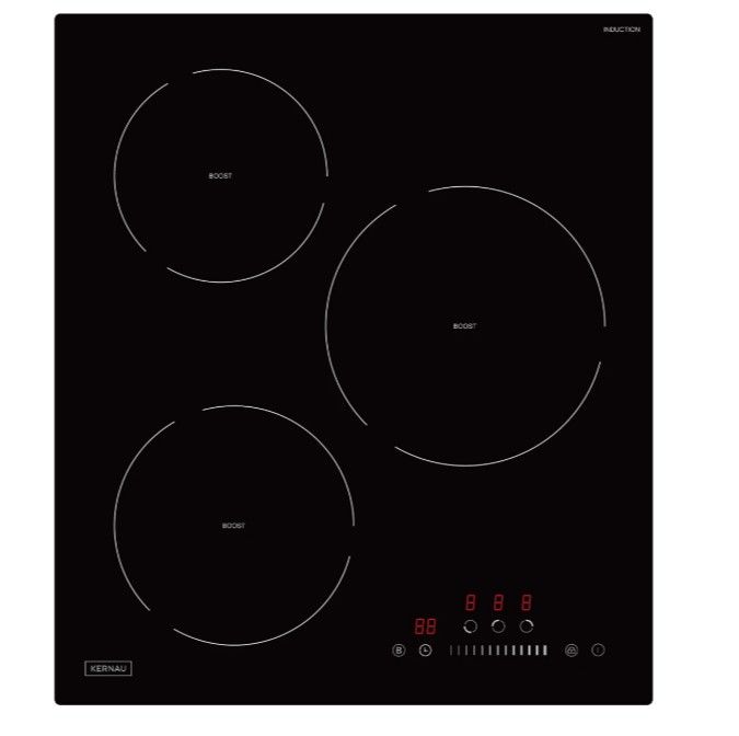 Įmontuojama indukcinė kaitlentė Kernau KIH 432-3B, 45 cm