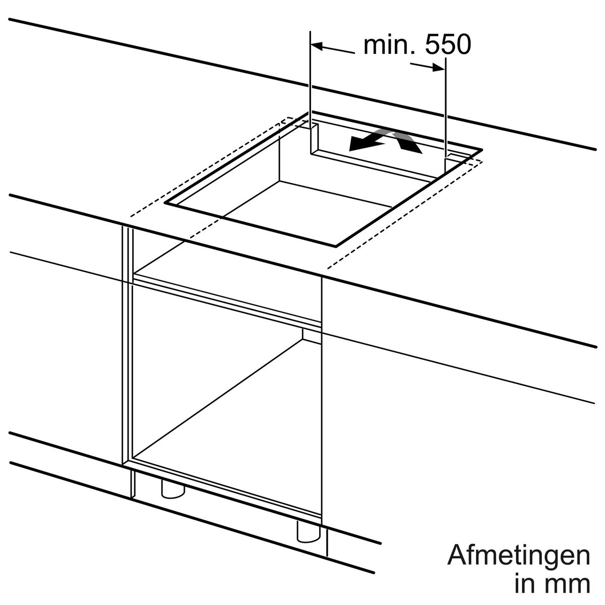 Kaitlentė BOSCH PIF61RHB1E