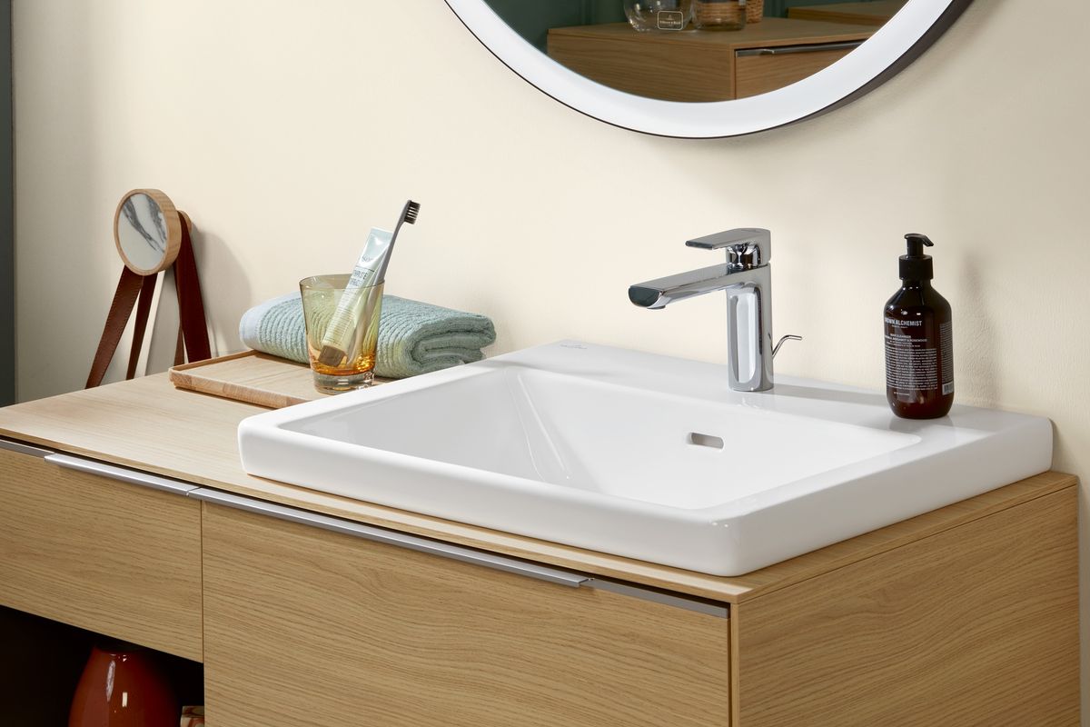 Praustuvas Villeroy & Boch SUBWAY 3.0, 600x470 mm, baltas CeramicPlus, 4A7060R1
