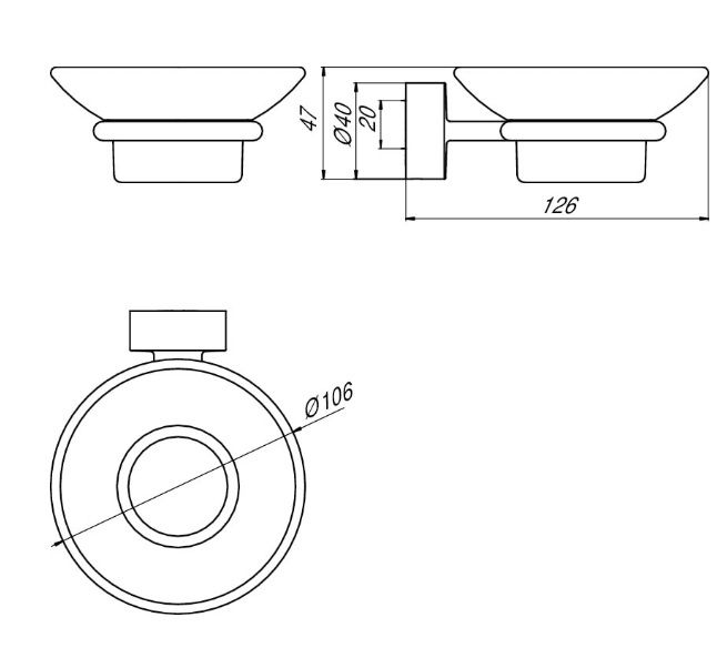 Pakabinama muilinė Emco RONDO2 chromas 453000100
