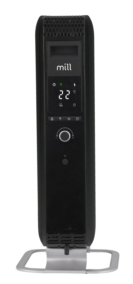 Tepalinis radiatorius Mill OIL2000WIFI3 , su WIFI, juodas, led ekranas