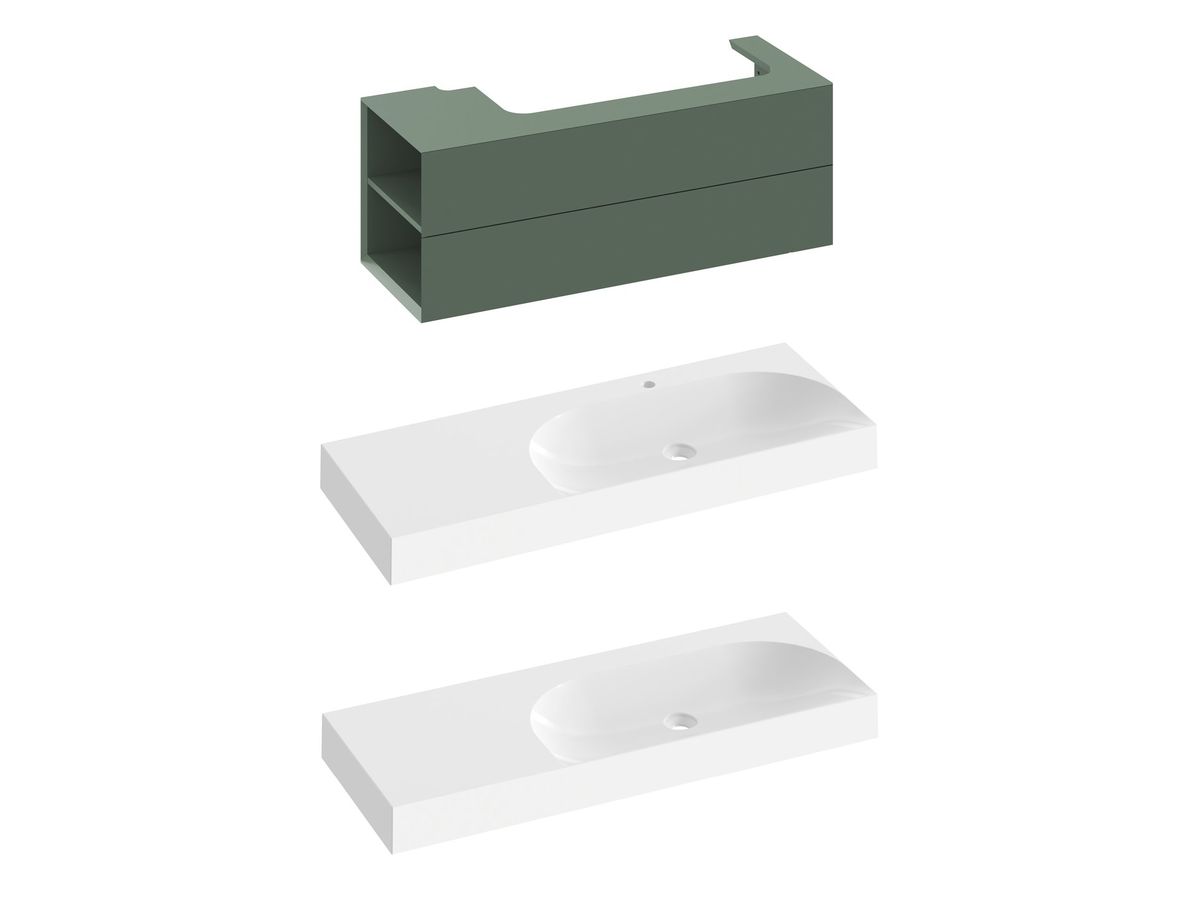 Spintelė po praustuvu Ravak SD Lite 120 K Grey Green X000001882