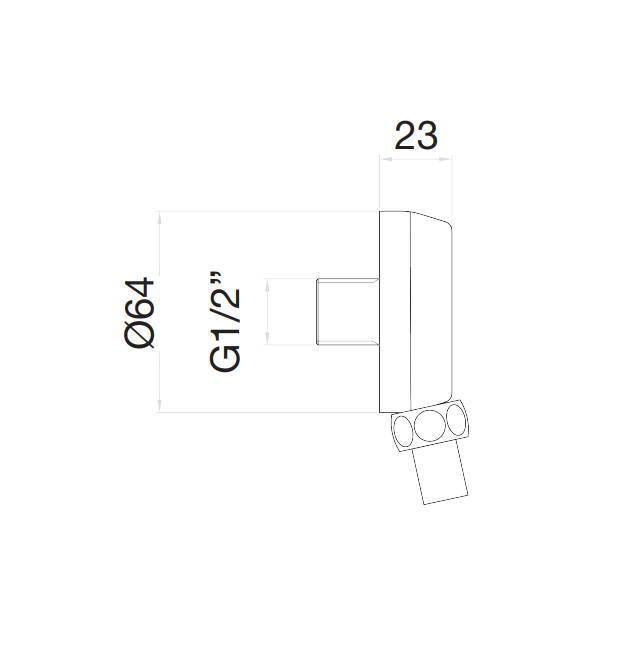 Sieninė žarnelės jungtis FIORE sendinta bronza