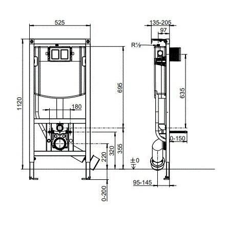 Potinkinis rėmas klozetui Villeroy & Boch ViConnect, 92242700