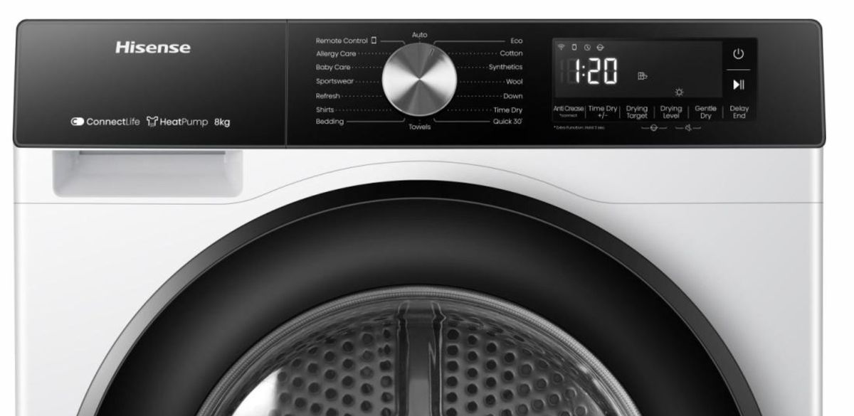 Džiovyklė Hisense DH3S802BW3 Džiovyklė Hisense DH3S802BW3