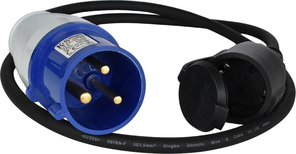 Kištuko adapteris 1m IP44 KS-EX1M-1S KONNER & SOHNEN Kištuko adapteris 1m IP44 KS-EX1M-1S KONNER & SOHNEN