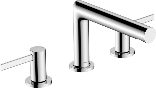 Trijų angų praustuvo maišytuvas HANSGROHE Zesis S 100 su dugno vožtuvu, chromas, 74733000