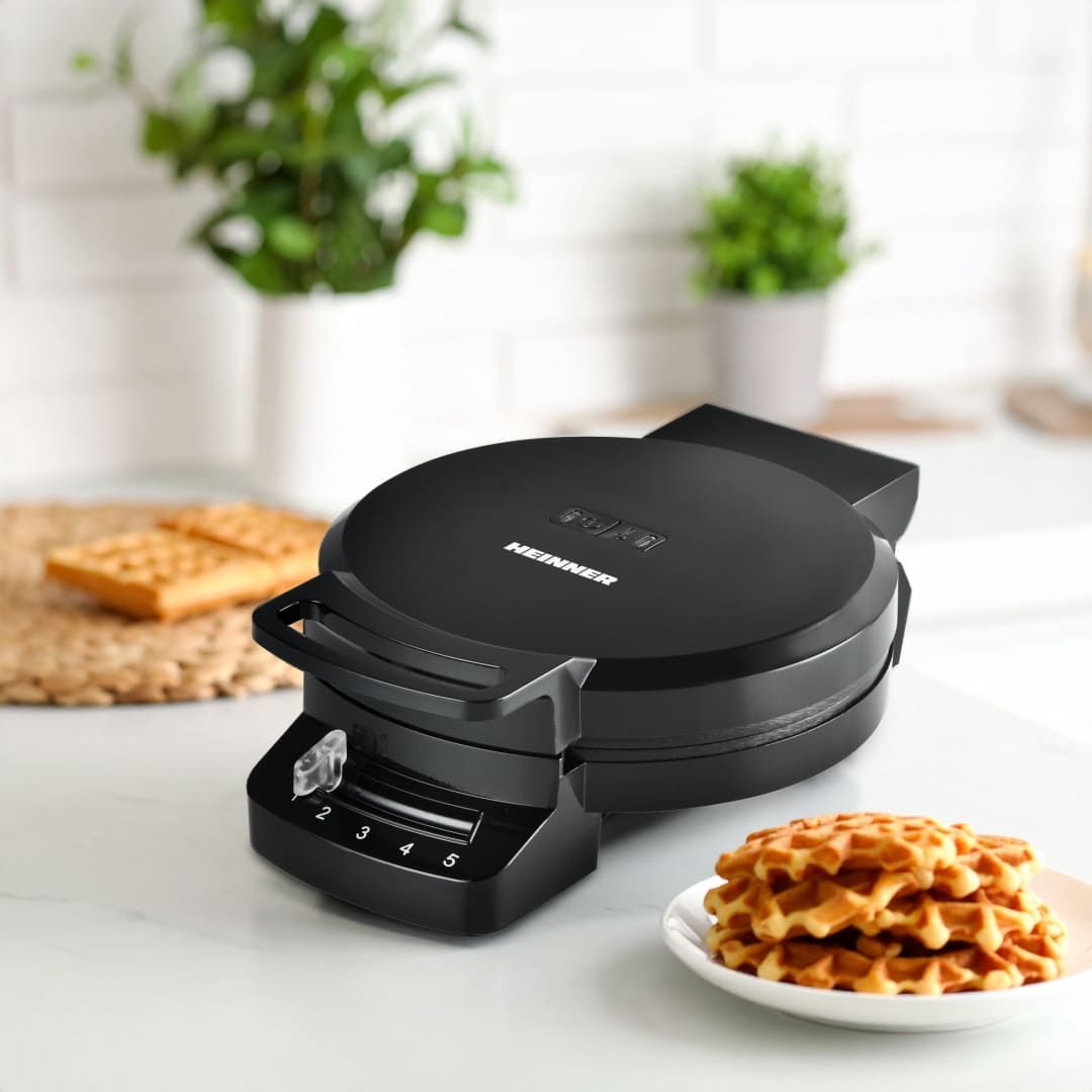 Vaflių kepimo aparatas 1200W HWF-F1200BK HEINNER Vaflių kepimo aparatas 1200W HWF-F1200BK HEINNER