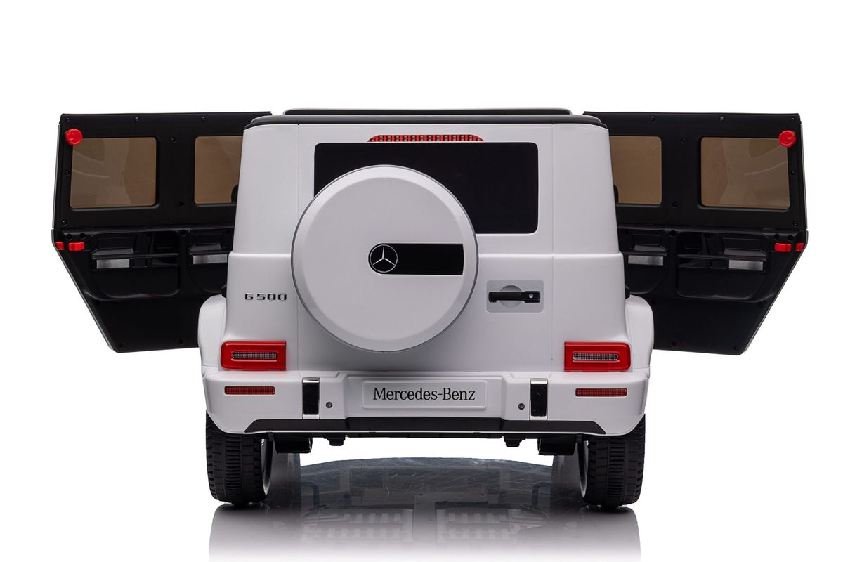 Vaikiškas elektromobilis HATIS "Mercedes G500", baltas Vaikiškas elektromobilis HATIS "Mercedes G500", baltas