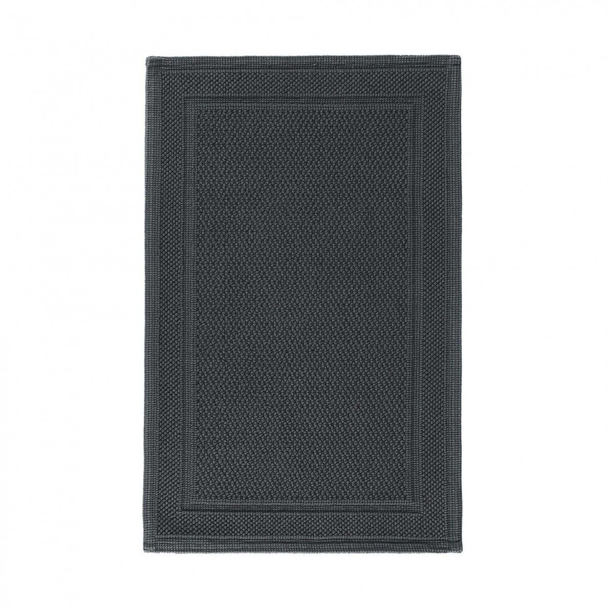 Medvilninis vonios kilimėlis Bee Waffle dark grey 50x80 cm