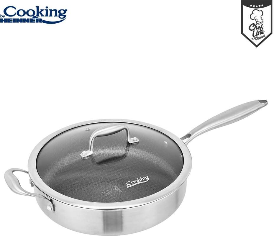 Puodas nerūdijančio plieno su keramikos danga 4.2L 28x7.5cm HR-MRK-28C HEINNER Puodas nerūdijančio plieno su keramikos danga 4.2L 28x7.5cm HR-MRK-28C HEINNER