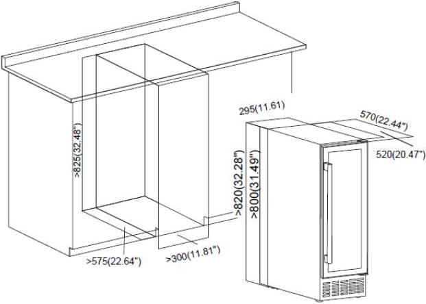 Vyno spintelė HRV-ABI56DRL20 HEINNER Vyno spintelė HRV-ABI56DRL20 HEINNER