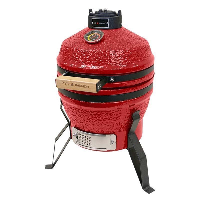 Kamado grilis Zyle 33 cm, Mini, raudonas