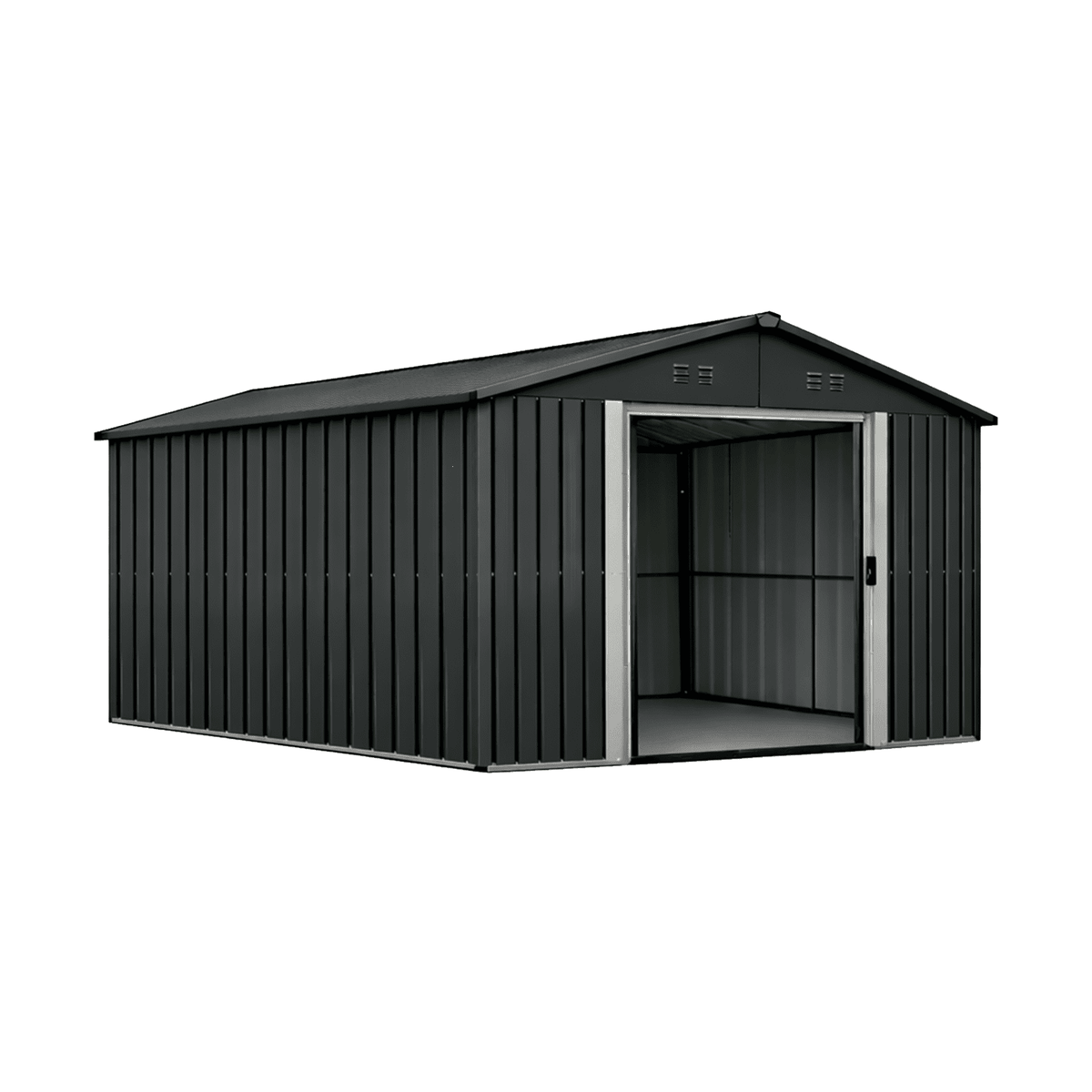 Metalinis sandėliukas HATIS, 11,7 m2, antracito Metalinis sandėliukas HATIS, 11,7 m2, antracito