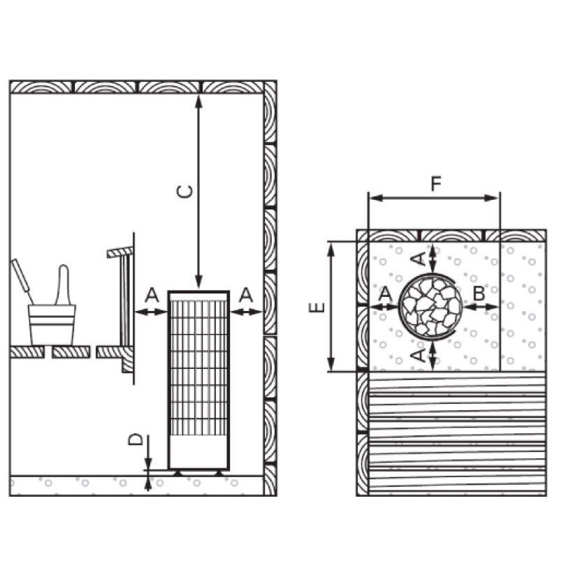 Elektrinė saunos krosnelė Harvia CILINDRO PC90, 9 kW