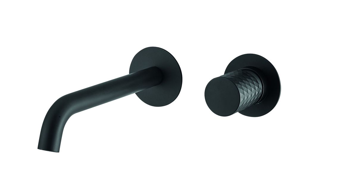 Maišytuvas praustuvui iš sienos Xenon Charme su Matt Black spalvos rankenėle Maišytuvas praustuvui iš sienos Xenon Charme su Matt Black spalvos rankenėle