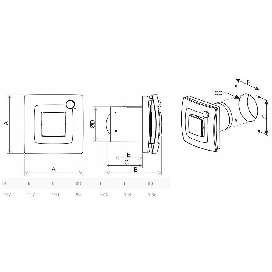 Ventiliatorius Soler &amp; Palau SILENT DUAL 100 (220-240V 50HZ) RE