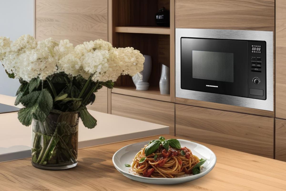 Įmontuojama mikrobangų krosnelė 900W, 20L HMW-MDBI25GDIX HEINNER Įmontuojama mikrobangų krosnelė 900W, 20L HMW-MDBI25GDIX HEINNER
