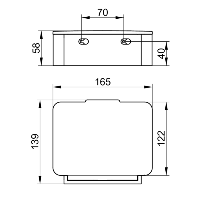 Laikiklis-dėžutė drėgnoms servetėlėms PLAN, chromas, 14967010001