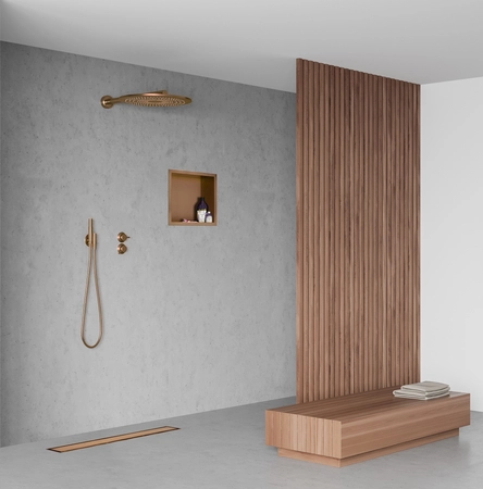 Įleidžiama sieninė lentyna Balneo Wall Box ONE su rėmeliu, vario sp., 30x30x10 cm OB-C02 Įleidžiama sieninė lentyna Balneo Wall Box ONE su rėmeliu, vario sp., 30x30x10 cm OB-C02